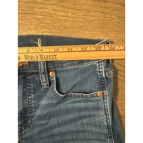 Madewell Size 27 Mid RIse Stovepipe Medium Wash Jeans Stretch - Picture 6 of 9